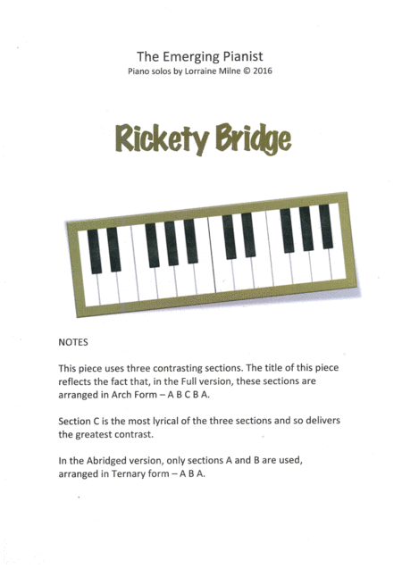 Rickety Bridge Sheet Music