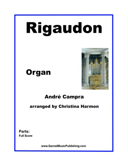Free Sheet Music Rigaudon Organ