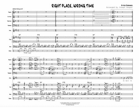 Right Place Wrong Time Vocal With Horns And Rhythm Section Sheet Music