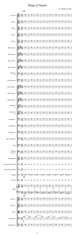 Free Sheet Music Rings Of Saturn