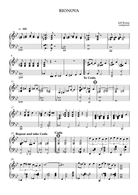 Rio Nova Sheet Music