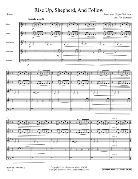 Rise Up Shepherd Sheet Music