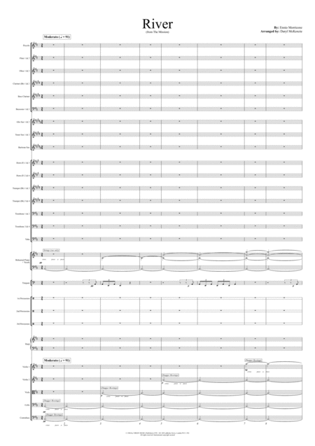 River Choir And Orchestra Key D Sheet Music