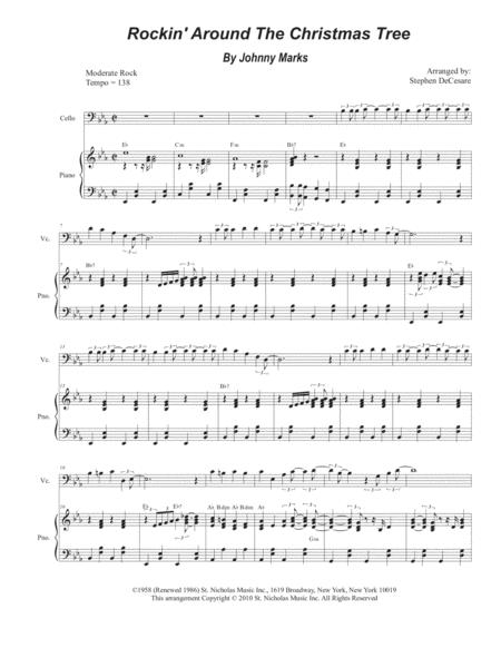 Rockin Around The Christmas Tree For Cello Solo And Piano Sheet Music