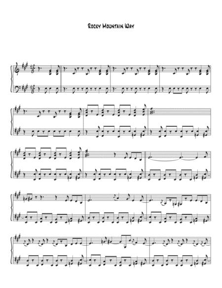 Rocky Mountain Way Sheet Music