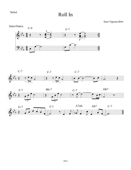 Roll In Sheet Music