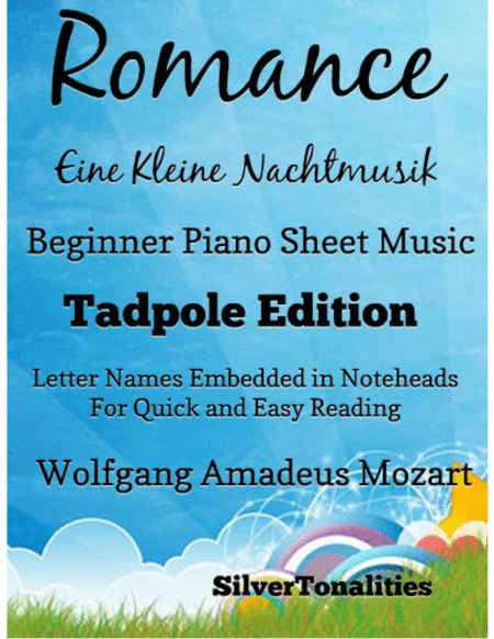 Free Sheet Music Romance Eine Kleine Nachtmusik Beginner Piano Sheet Music Tadpole Edition