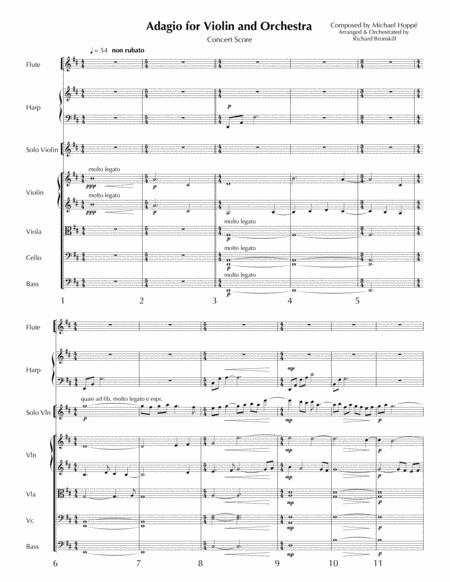 Romance For Violin And Orchestra Sheet Music