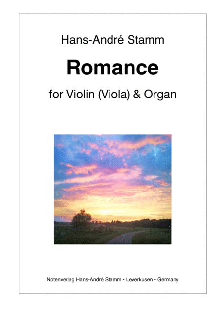 Free Sheet Music Romance For Violin And Organ