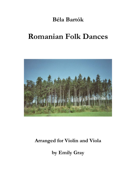 Romanian Folk Dances Violin And Viola Sheet Music