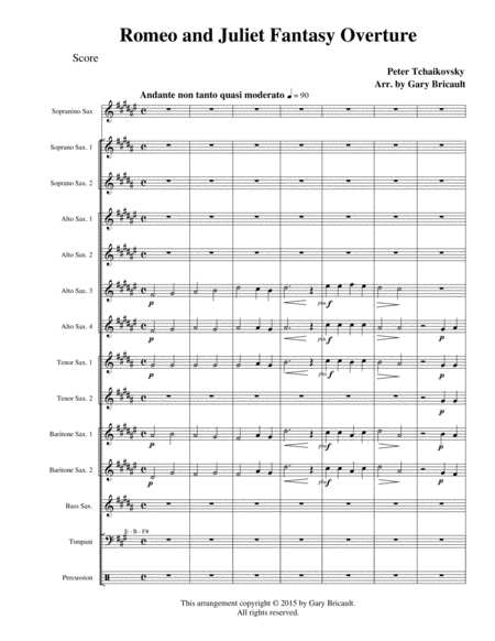 Romeo And Juliet Fantasy Overture Sheet Music