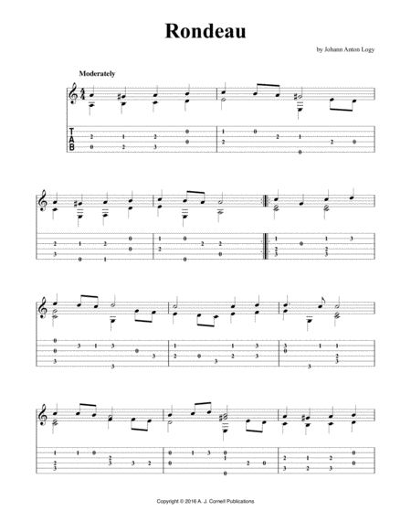 Free Sheet Music Rondeau