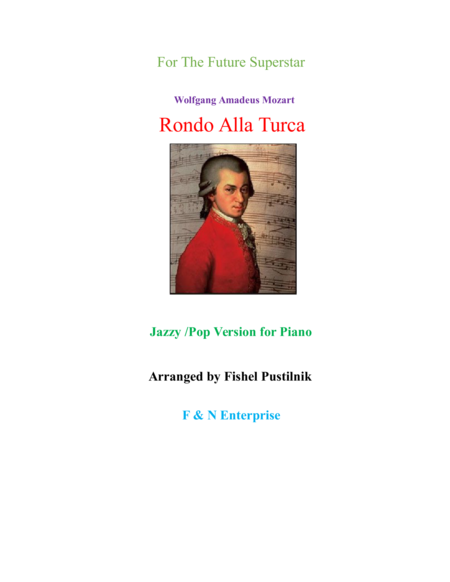 Free Sheet Music Rondo Alla Turca Jazzy Version