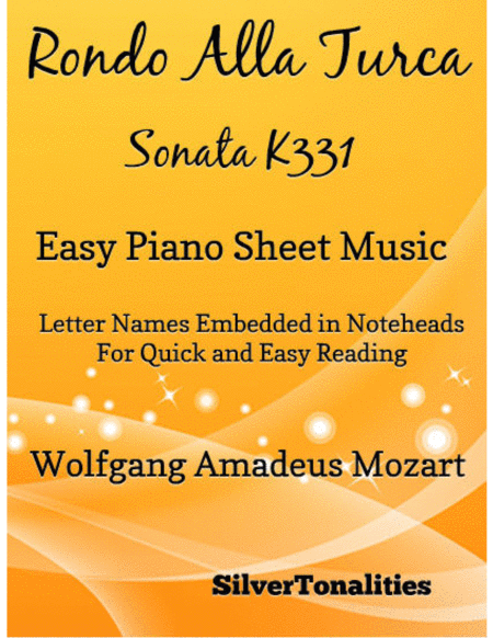 Rondo Alla Turca Sonata K331 Easy Piano Sheet Music Sheet Music