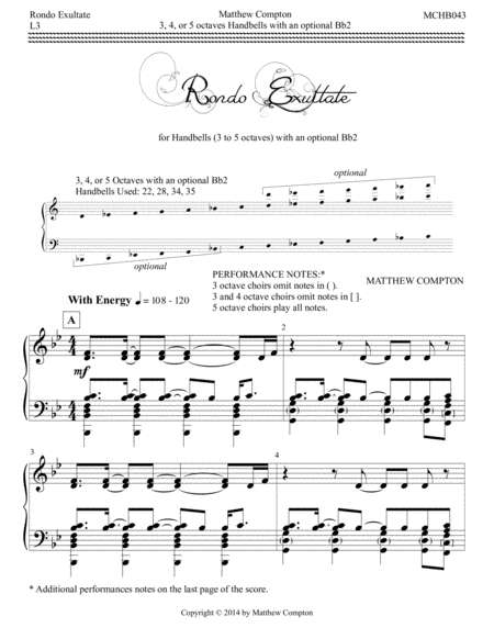 Rondo Exultate Mchb043 Sheet Music