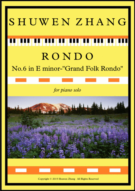 Free Sheet Music Rondo No 6 In E Minor Grand Folk Rondo