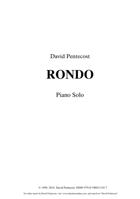 Free Sheet Music Rondo Opus 3