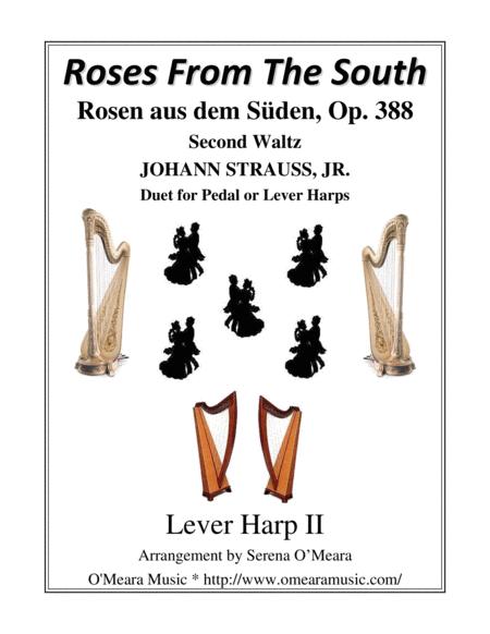 Roses From The South Op 388 Second Waltz Lever Harp Ii Sheet Music