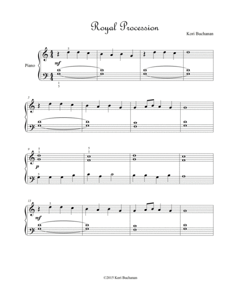 Royal Procession Sheet Music