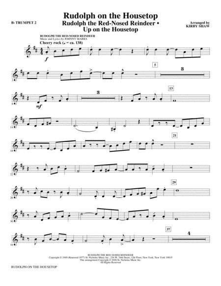 Free Sheet Music Rudolph On The Housetop Bb Trumpet 2