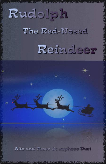 Rudolph The Red Nosed Reindeer For Alto And Tenor Saxophone Duet Sheet Music