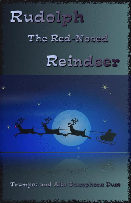 Rudolph The Red Nosed Reindeer For Trumpet And Alto Saxophone Duet Sheet Music