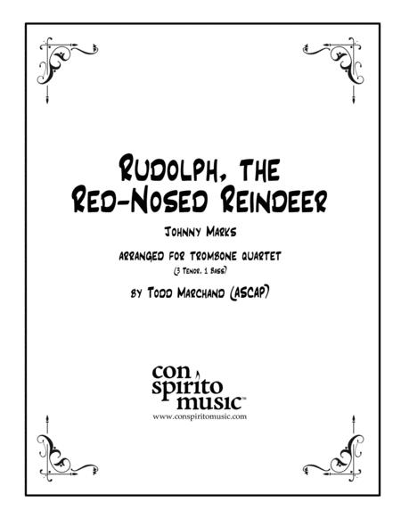 Rudolph The Red Nosed Reindeer Trombone Quartet Sheet Music