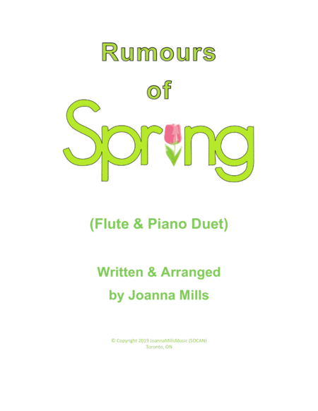 Rumours Of Spring Flute Piano Duet Sheet Music