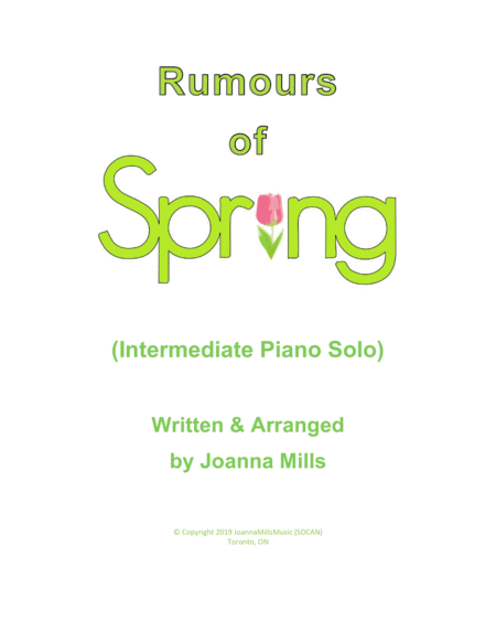 Rumours Of Spring Intermediate Piano Solo Sheet Music