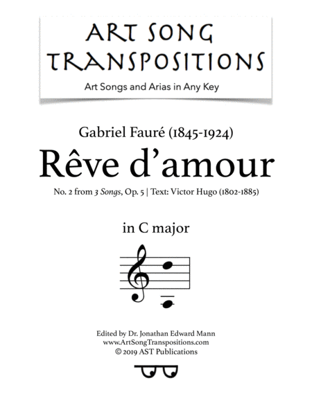 Free Sheet Music Rve D Amour Op 5 No 2 C Major