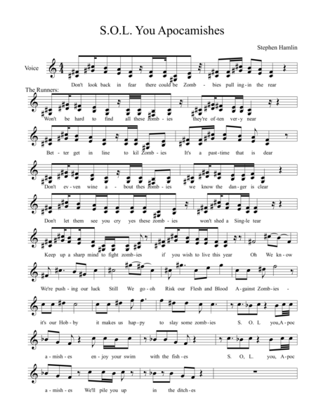 S O L You Apocamishes Sheet Music