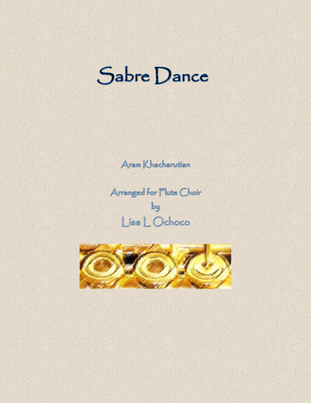 Sabre Dance For Flute Choir Sheet Music