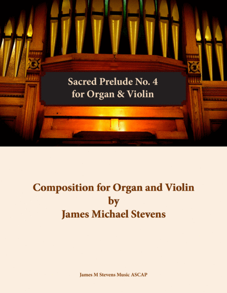 Sacred Prelude No 4 For Organ And Violin Sheet Music