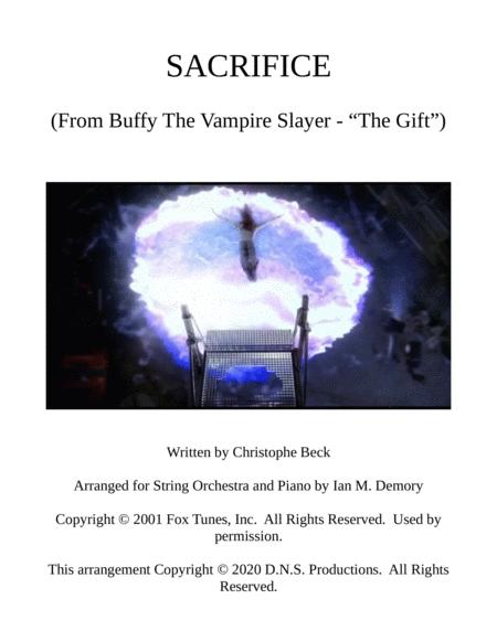 Sacrifice From The Buffy The Vampire Slayer Episode The Gift Sheet Music