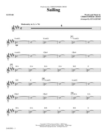 Sailing Arr Ed Lojeski Guitar Sheet Music