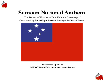 Free Sheet Music Samoan National Anthem For Brass Quintet