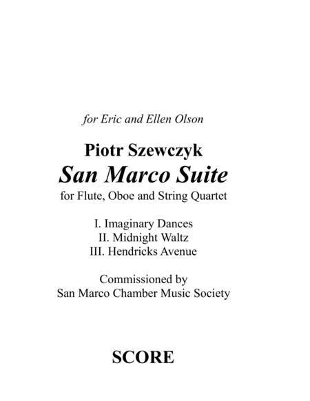 San Marco Suite For Flute Oboe And String Quartet Sheet Music