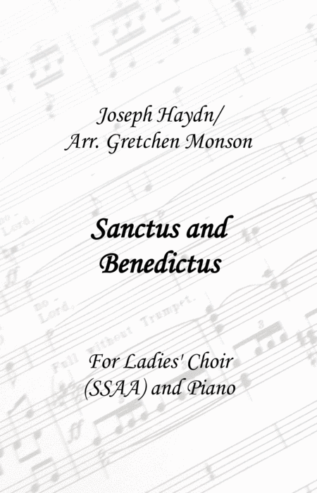 Free Sheet Music Sanctus And Benedictus