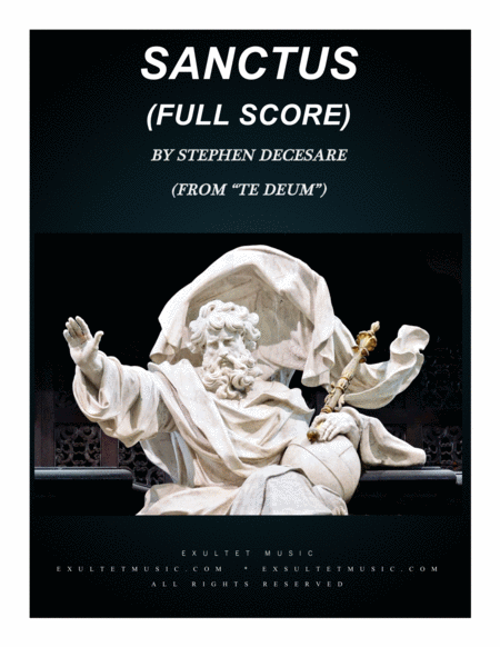 Sanctus From Te Deum Full Score Sheet Music