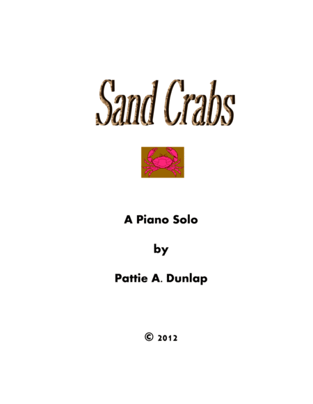 Free Sheet Music Sand Crabs