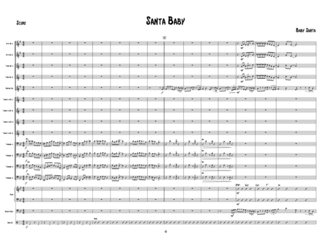 Santa Baby For Jazz Band Sheet Music