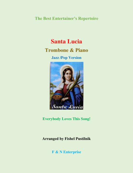 Santa Lucia For Trombone And Piano Sheet Music