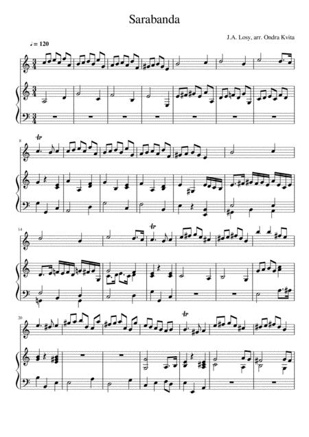 Free Sheet Music Sarabanda For Violin And Piano