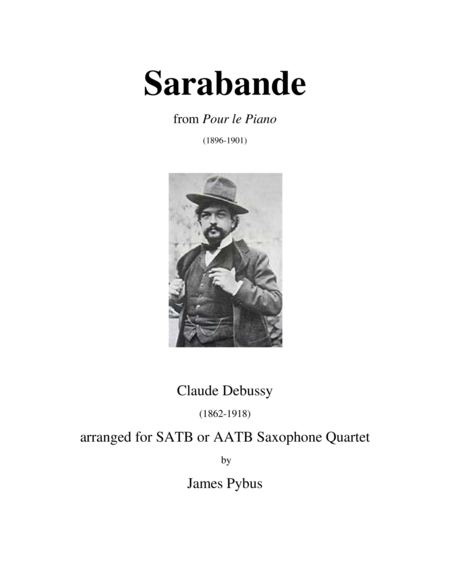 Free Sheet Music Sarabande From Pour Le Piano