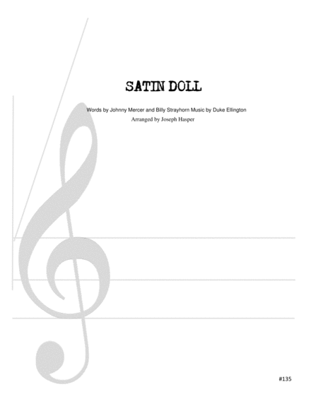 Satin Doll Trumpet Alto Sax Tenor Sax Baritone Sax Trombone And Rhythm Section Sheet Music