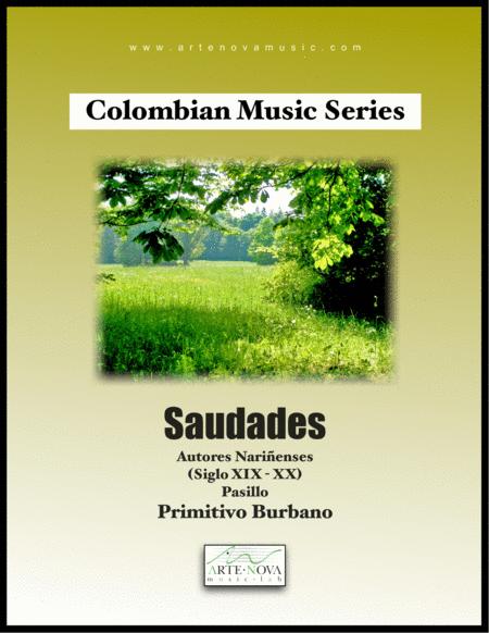 Free Sheet Music Saudades Pasillo For Piano Latin Folk Music