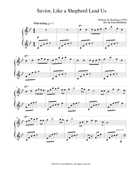 Savior Like A Shepherd Lead Us Sheet Music