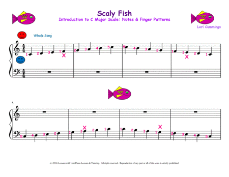 Free Sheet Music Scaly Fish