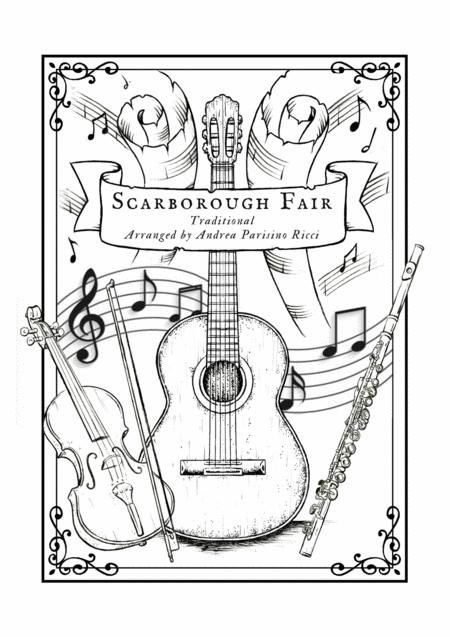 Scarborough Fair For Flute Violin And Guitar Chamber Music Sheet Music