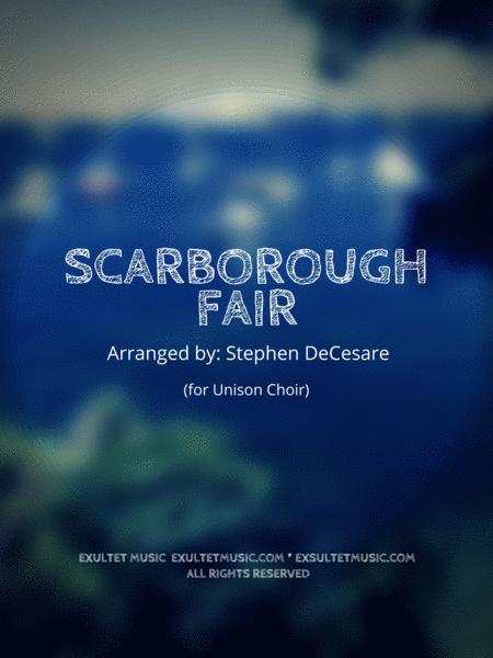 Free Sheet Music Scarborough Fair For Unison Choir